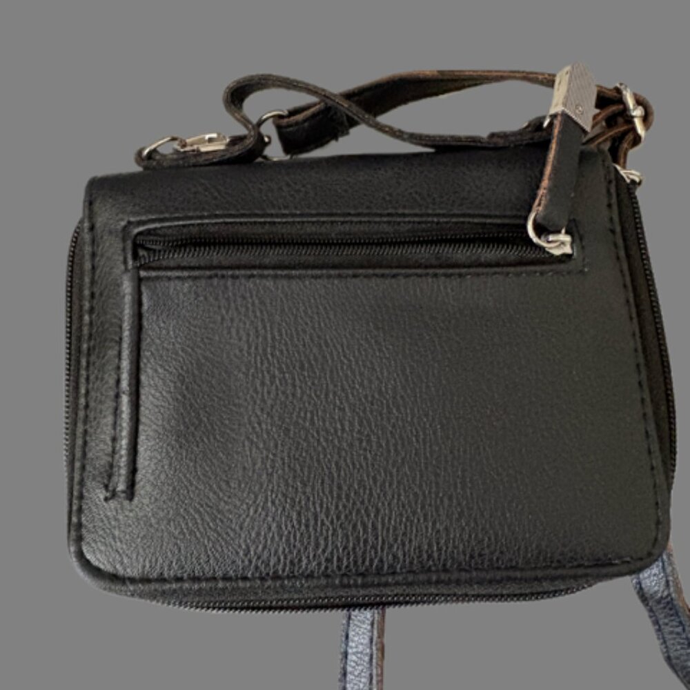 Vintage Nicole Miller Black Crossbody Wallet - Picture 2 of 4